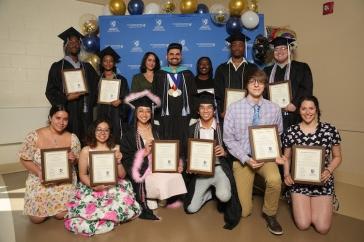 Student honorees at the Beauregard Center graduation ceremony